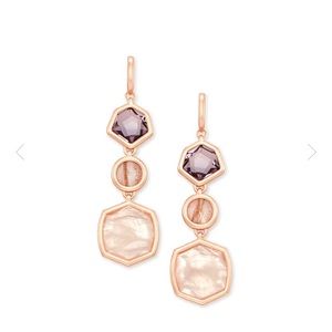 NWT Kendra Scott Natalia Rose Gold earrings
